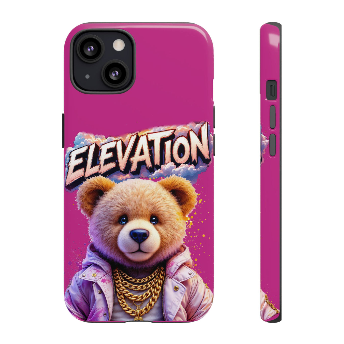 Elevated street drip Bear Pink Phone Case - Tough and Trendy Design