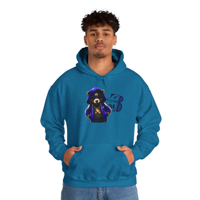 Unisex Hooded Sweatshirt 3keyz OG Teddy Drip Design Blue