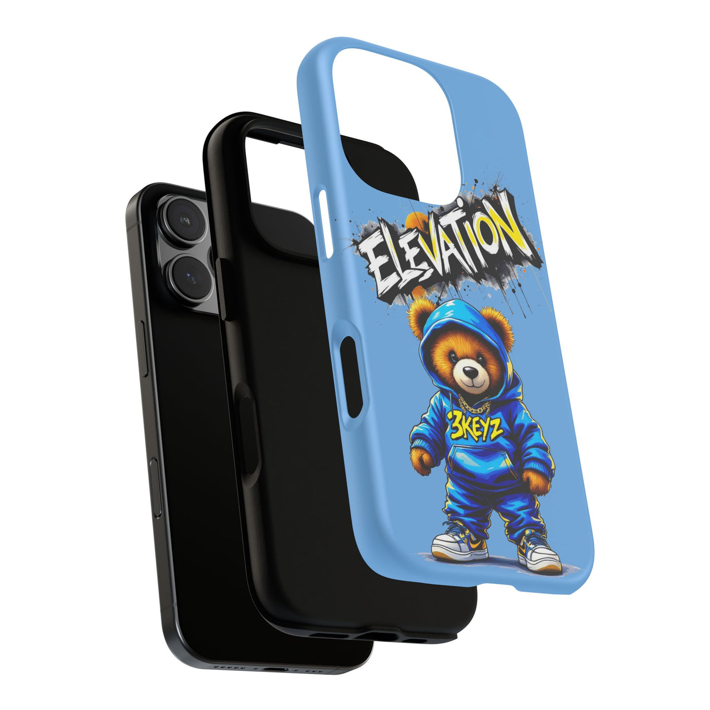 Elevated street drip Bear Phone Case - Tough and Trendy Design