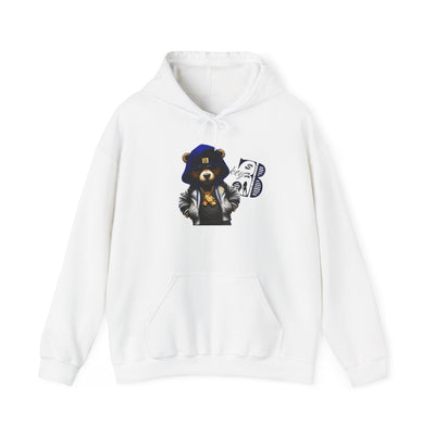 Unisex Hooded Sweatshirt 3keyz OG Teddy Drip Design Blue/Grey