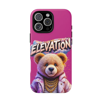 Elevated street drip Bear Pink Phone Case - Tough and Trendy Design