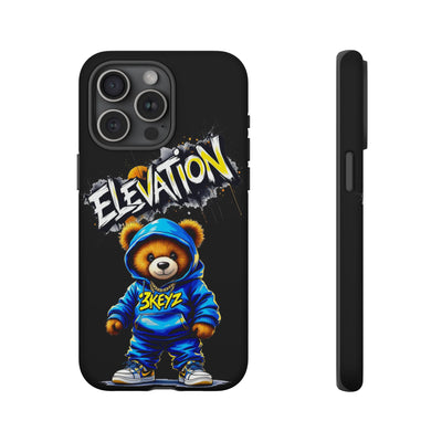 Elevated street drip Bear Black Phone Case - Tough and Trendy Design