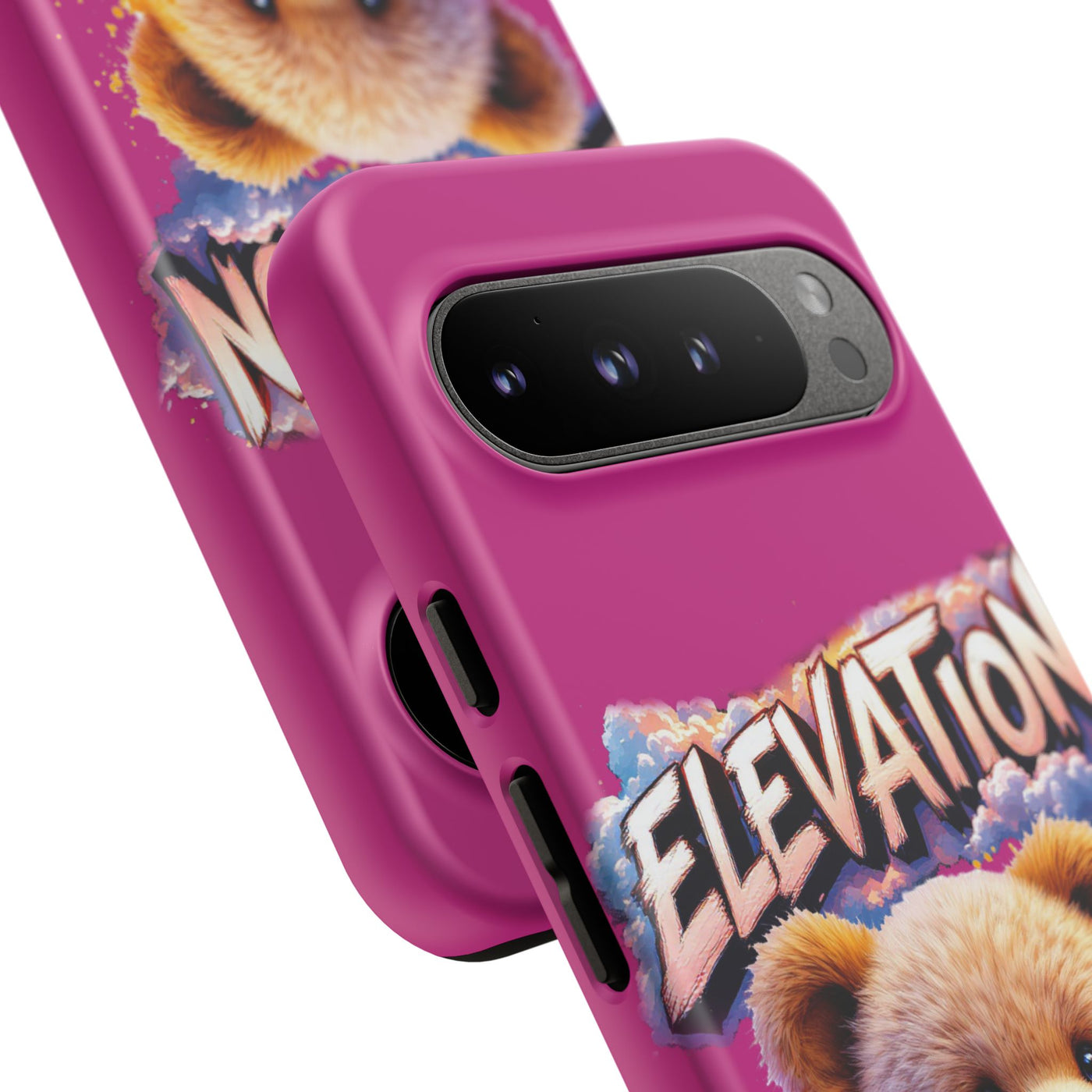 Elevated street drip Bear Pink Phone Case - Tough and Trendy Design