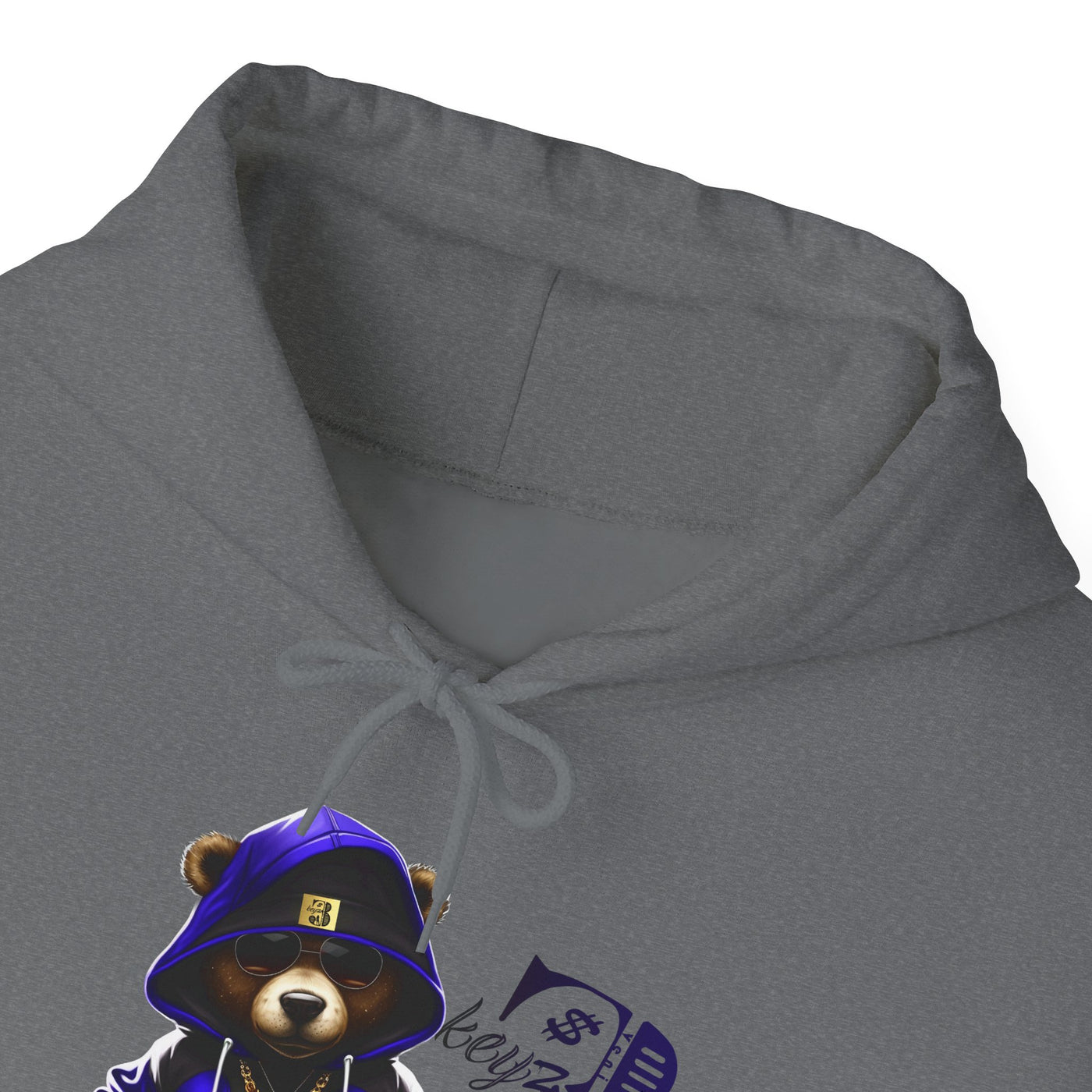 Unisex Hooded Sweatshirt 3keyz OG Teddy Drip Design Blue