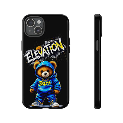 Elevated street drip Bear Black Phone Case - Tough and Trendy Design