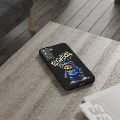 Elevated street drip Bear Black Phone Case - Tough and Trendy Design