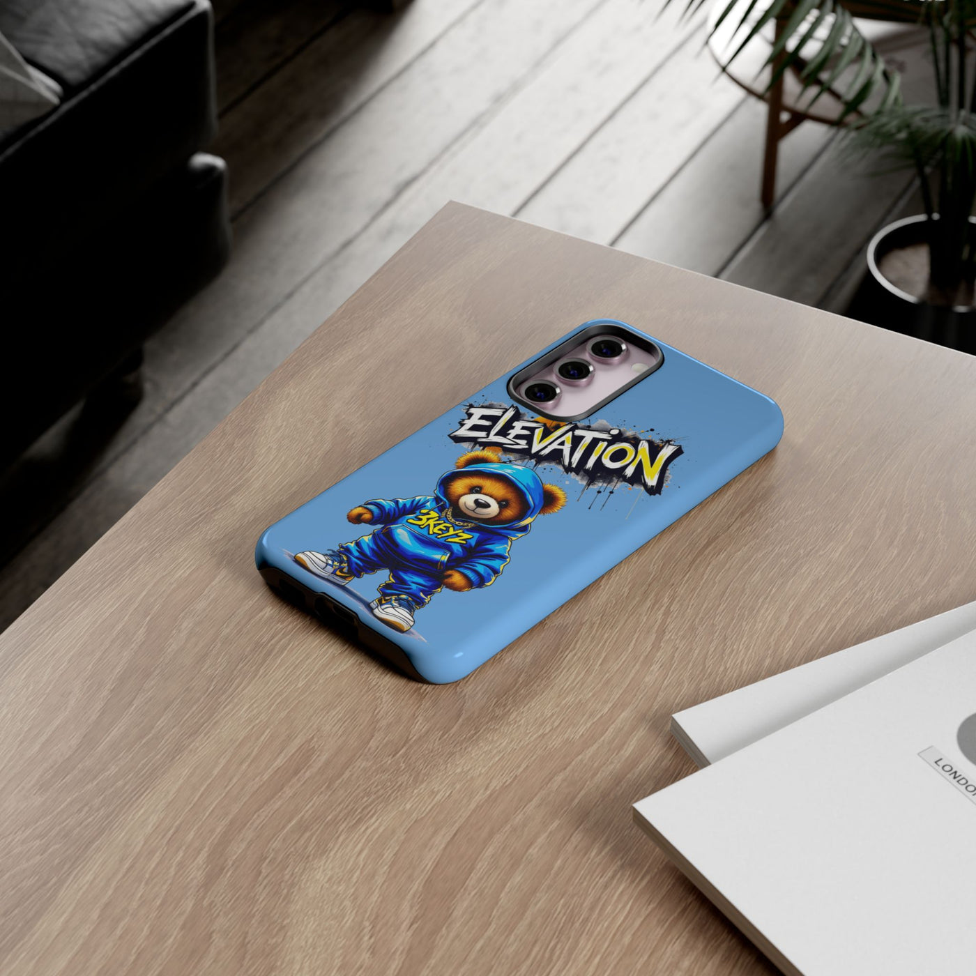 Elevated street drip Bear Phone Case - Tough and Trendy Design