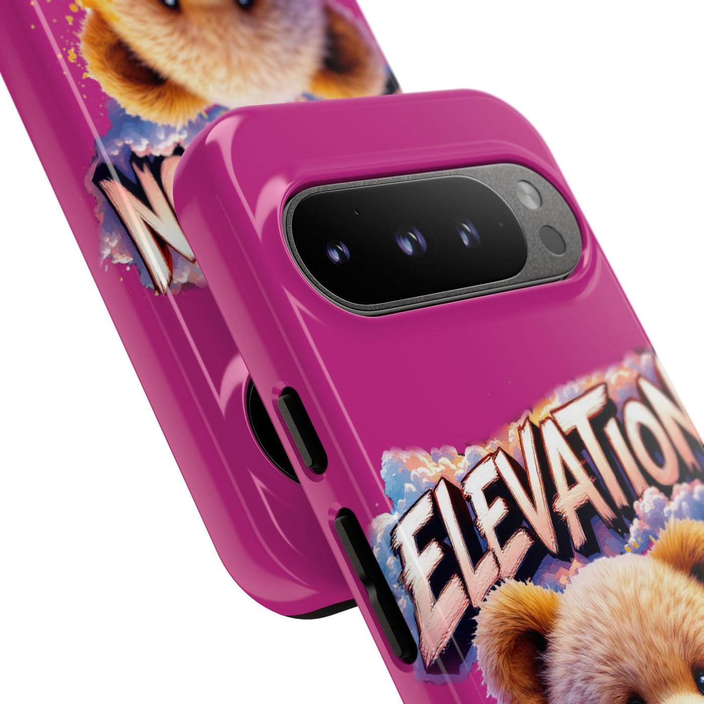 Elevated street drip Bear Pink Phone Case - Tough and Trendy Design