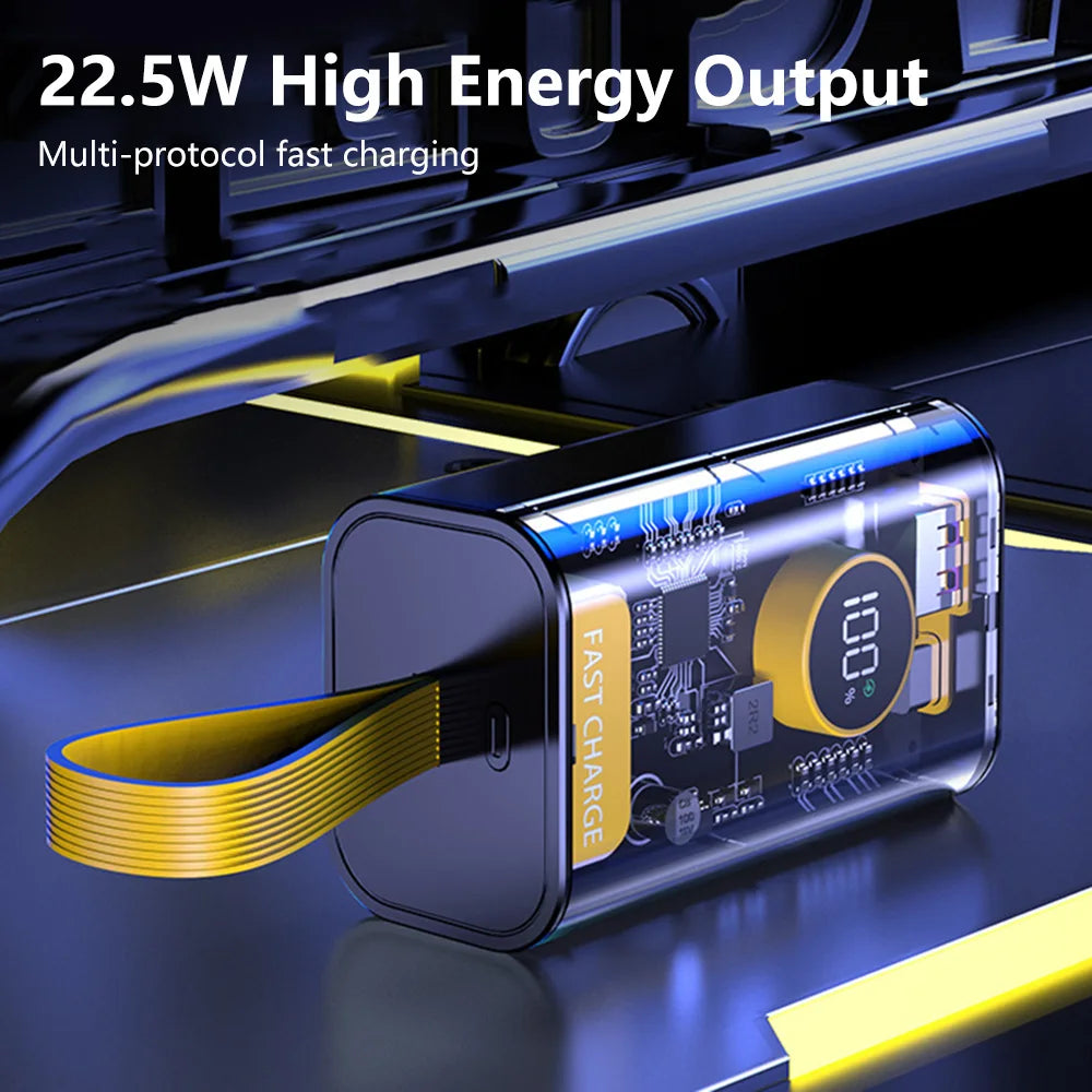 Custom Power Pro DIY Bank | PD 22.5W Fast-Charge Battery Case with Digital Display