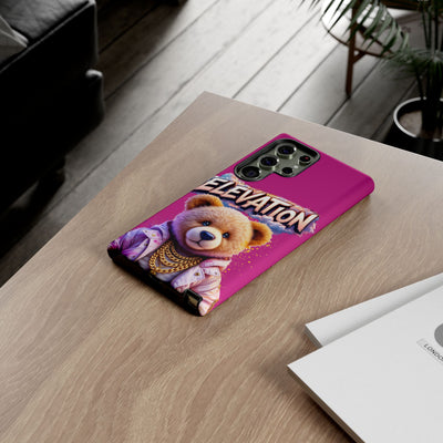 Elevated street drip Bear Pink Phone Case - Tough and Trendy Design