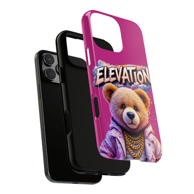 Elevated street drip Bear Pink Phone Case - Tough and Trendy Design
