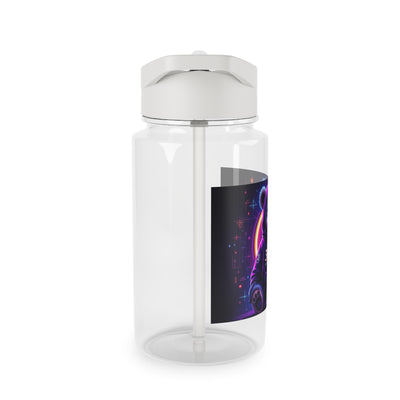 Tritan Water Bottle - Cyber Teddy Design