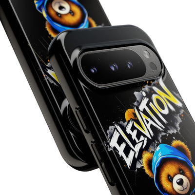 Elevated street drip Bear Black Phone Case - Tough and Trendy Design