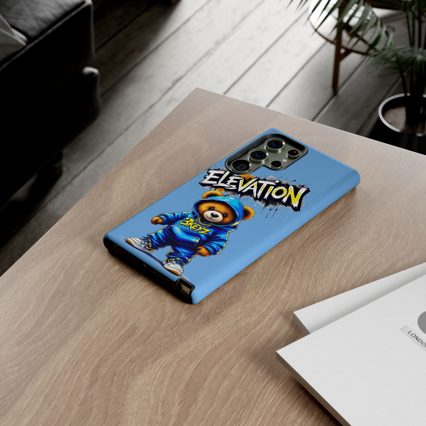Elevated street drip Bear Phone Case - Tough and Trendy Design