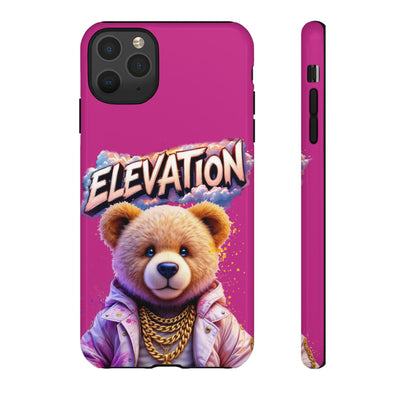 Elevated street drip Bear Pink Phone Case - Tough and Trendy Design