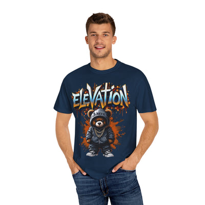 Street Drip T-shirt - Elevation Teddy Drip Orange Fierce