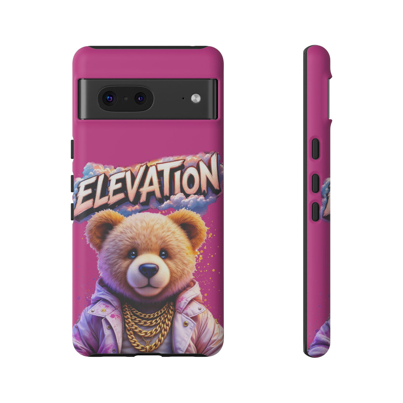 Elevated street drip Bear Pink Phone Case - Tough and Trendy Design