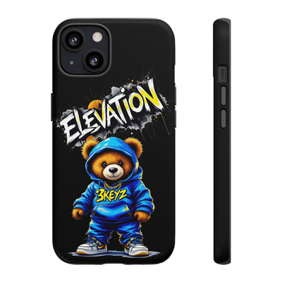 Elevated street drip Bear Black Phone Case - Tough and Trendy Design