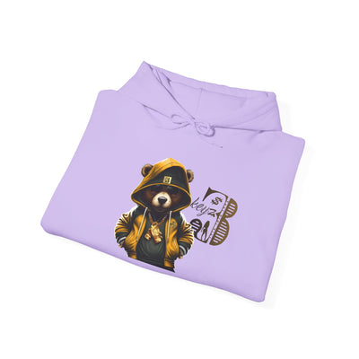 Unisex Hooded Sweatshirt 3keyz OG Teddy Drip Design Gold