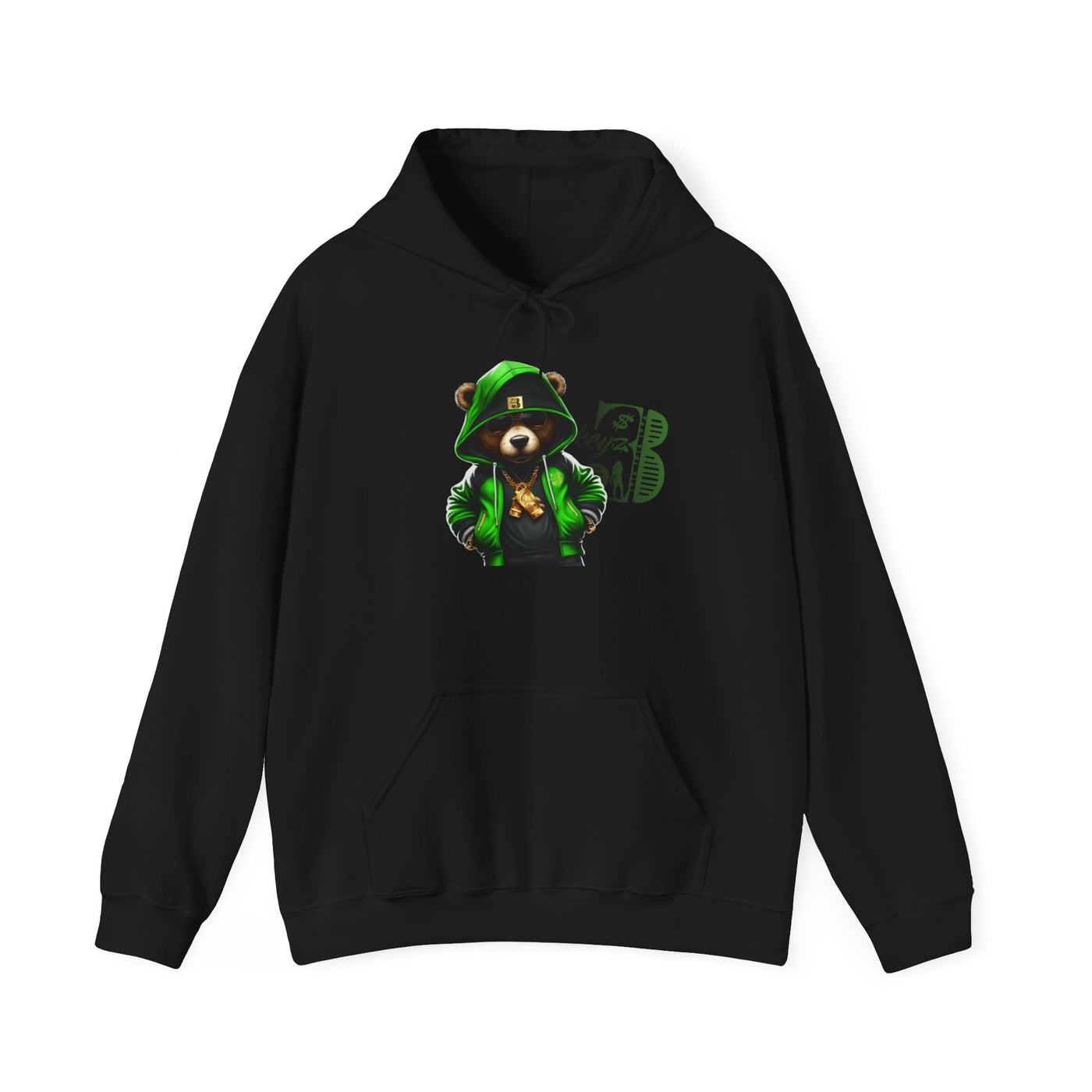 Unisex Hooded Sweatshirt 3keyz OG Teddy Drip Design Lime