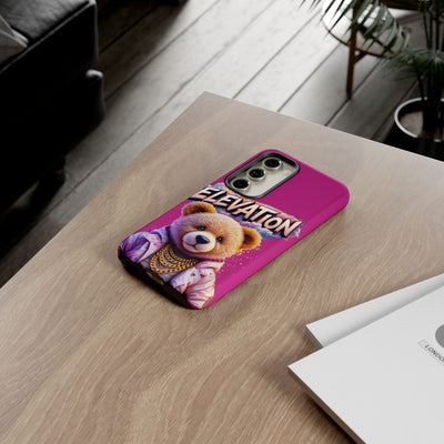 Elevated street drip Bear Pink Phone Case - Tough and Trendy Design