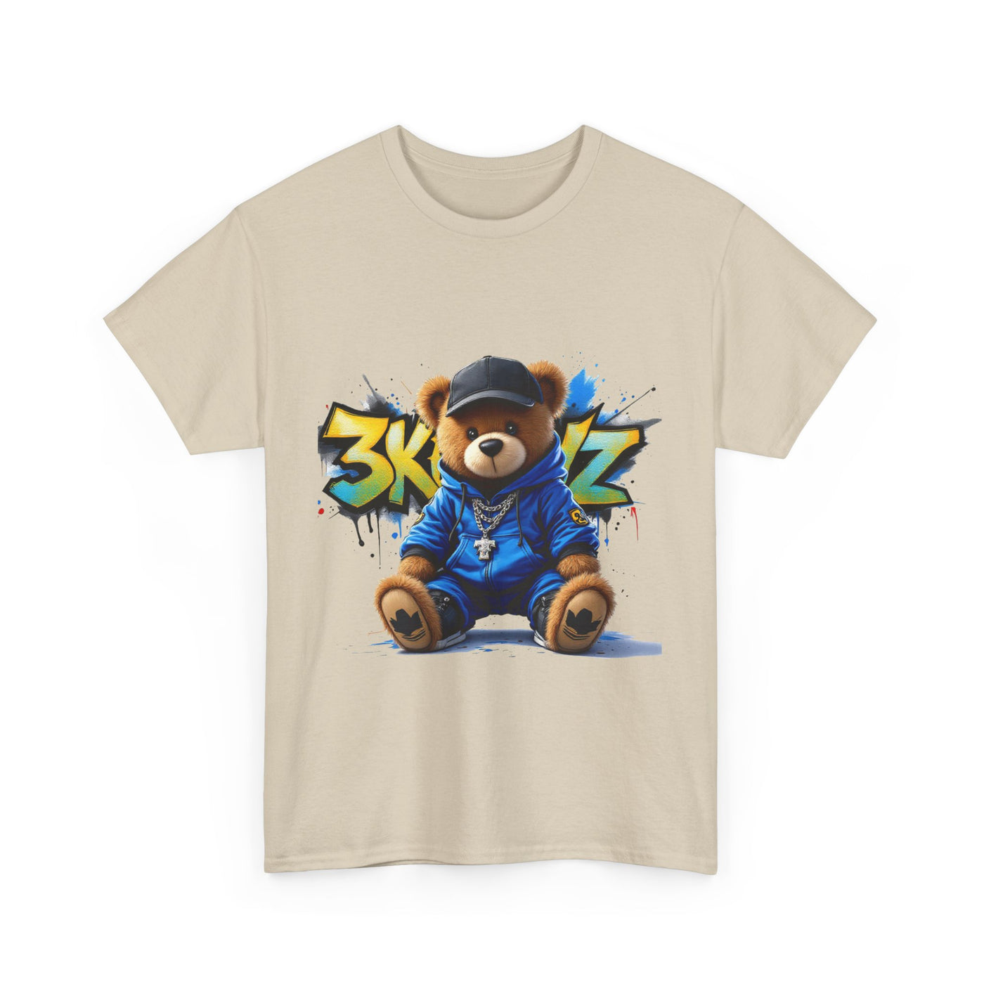 3keyz Teddy Drip Color Way Unisex Heavy Cotton Tee