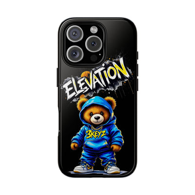 Elevated street drip Bear Black Phone Case - Tough and Trendy Design