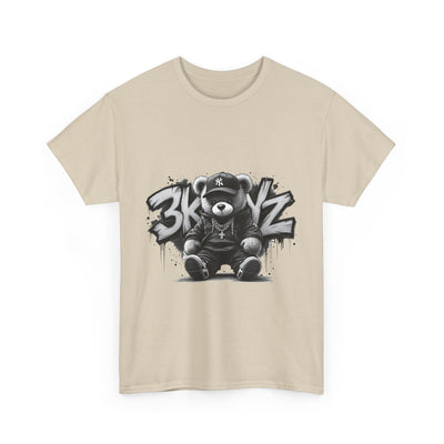 T-Shirt - 3keyz Teddy Drip B/W Unisex Heavy Cotton Tee