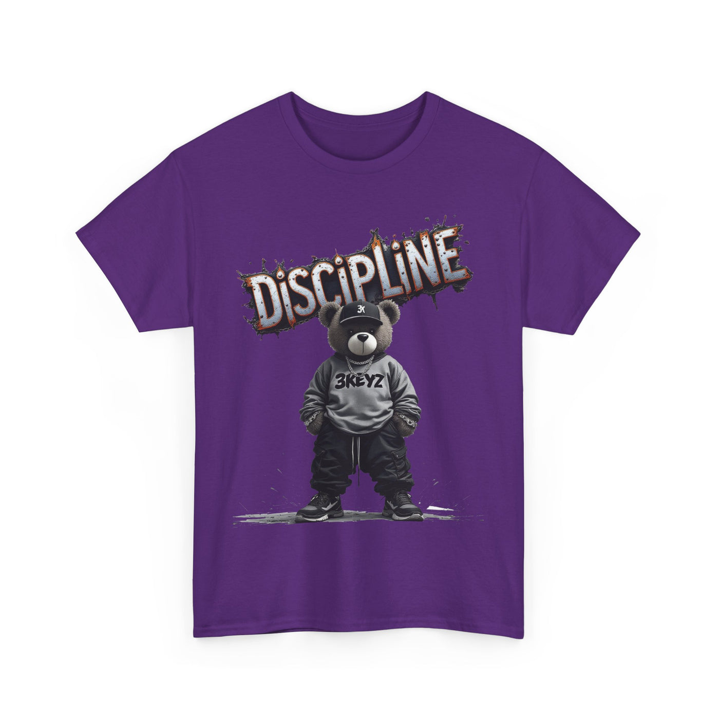 T-Shirt - Discipline Teddy Drip Design - Unisex Heavy Cotton Tee