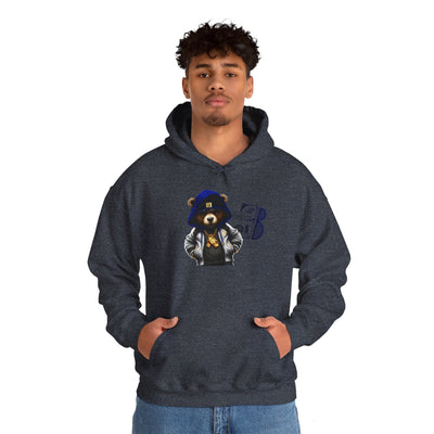 Unisex Hooded Sweatshirt 3keyz OG Teddy Drip Design Blue/Grey