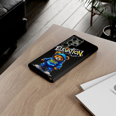 Elevated street drip Bear Black Phone Case - Tough and Trendy Design