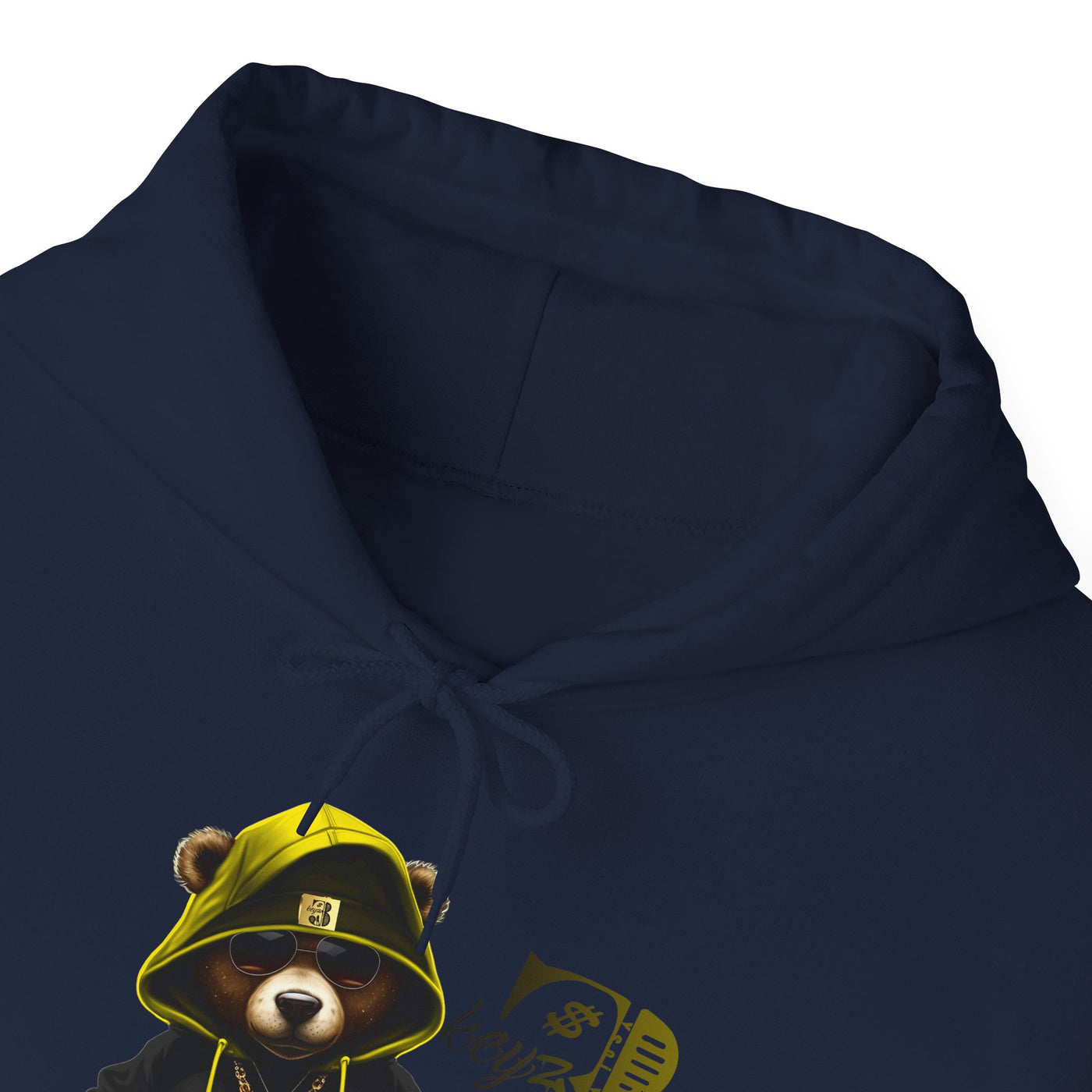 Unisex Hooded Sweatshirt 3keyz OG Teddy Drip Design Yellow