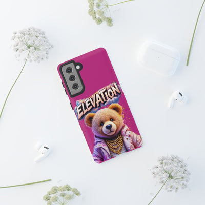 Elevated street drip Bear Pink Phone Case - Tough and Trendy Design