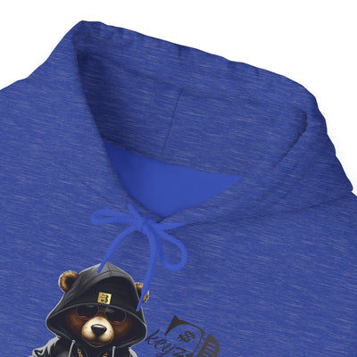 Unisex Hooded Sweatshirt 3keyz OG Teddy Drip Design Grey