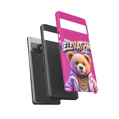 Elevated street drip Bear Pink Phone Case - Tough and Trendy Design