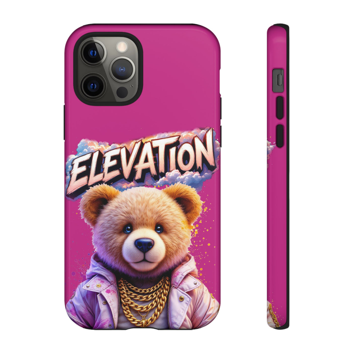 Elevated street drip Bear Pink Phone Case - Tough and Trendy Design