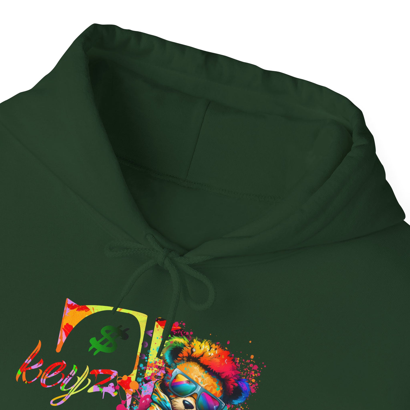 Unisex Hooded Sweatshirt 3keyz OG Teddy Drip Design Paint Splatter