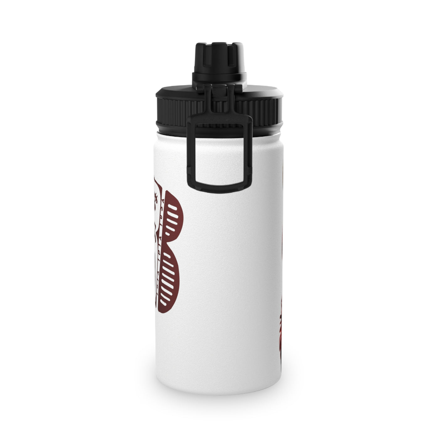 3keyz Cool Bear Red Stainless Steel Water Bottle with Sports Lid