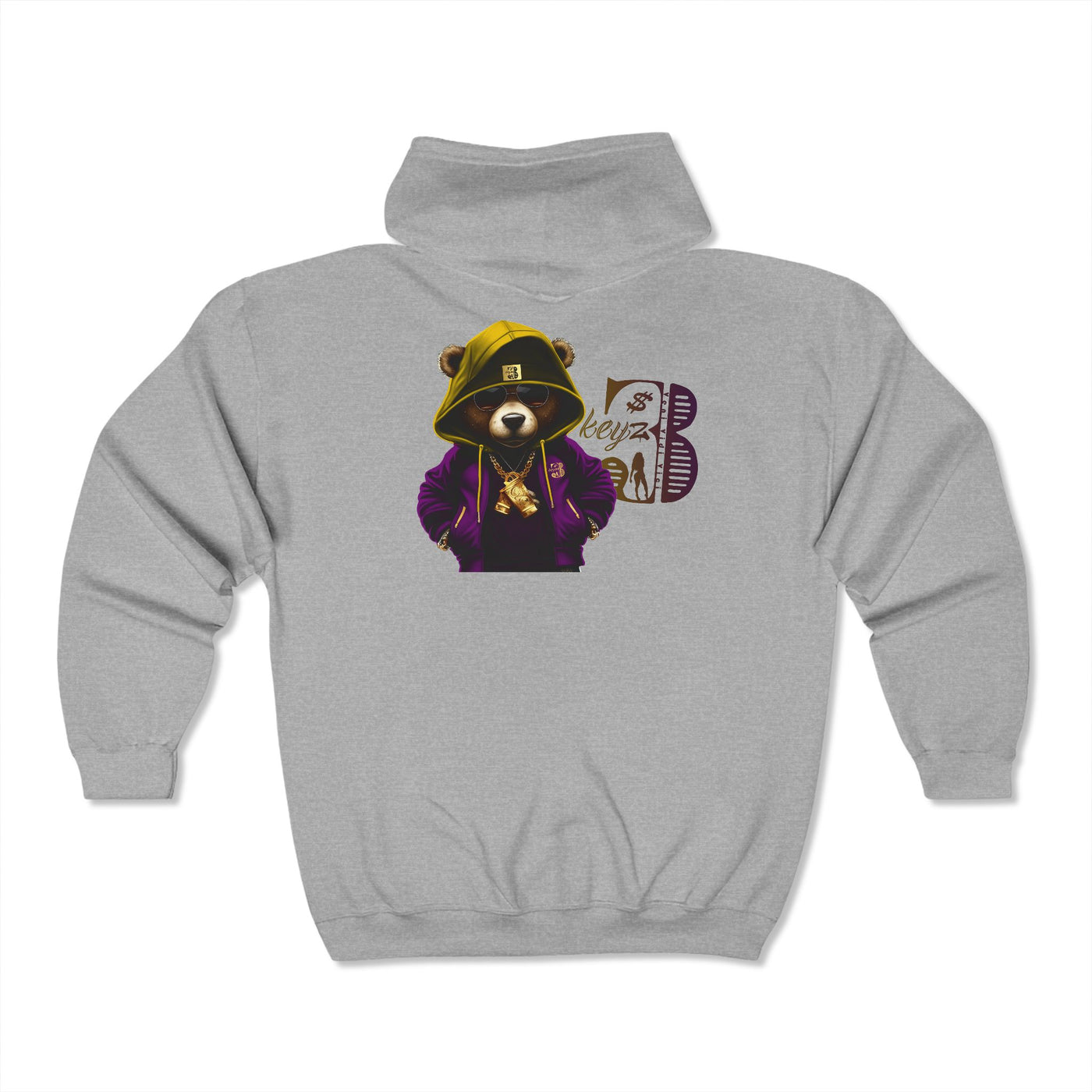 Hoodie - Progress Purple/Gold OG Teddy Drip Unisex Sweatshirt