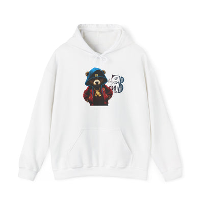 Unisex Hooded Sweatshirt 3keyz OG Teddy Drip Design R/W/B
