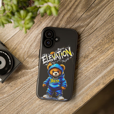 Elevated street drip Bear Black Phone Case - Tough and Trendy Design