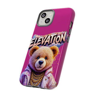 Elevated street drip Bear Pink Phone Case - Tough and Trendy Design