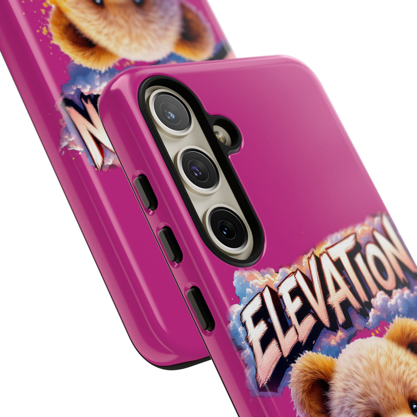 Elevated street drip Bear Pink Phone Case - Tough and Trendy Design