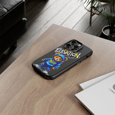 Elevated street drip Bear Black Phone Case - Tough and Trendy Design