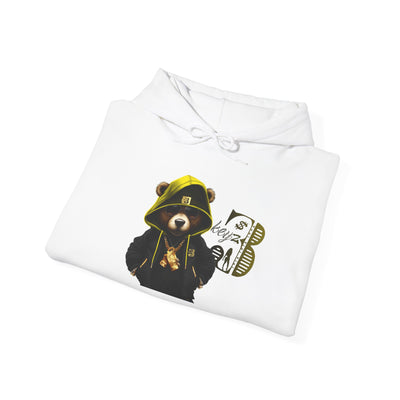 Unisex Hooded Sweatshirt 3keyz OG Teddy Drip Design Yellow