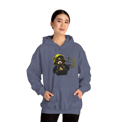 Unisex Hooded Sweatshirt 3keyz OG Teddy Drip Design Yellow