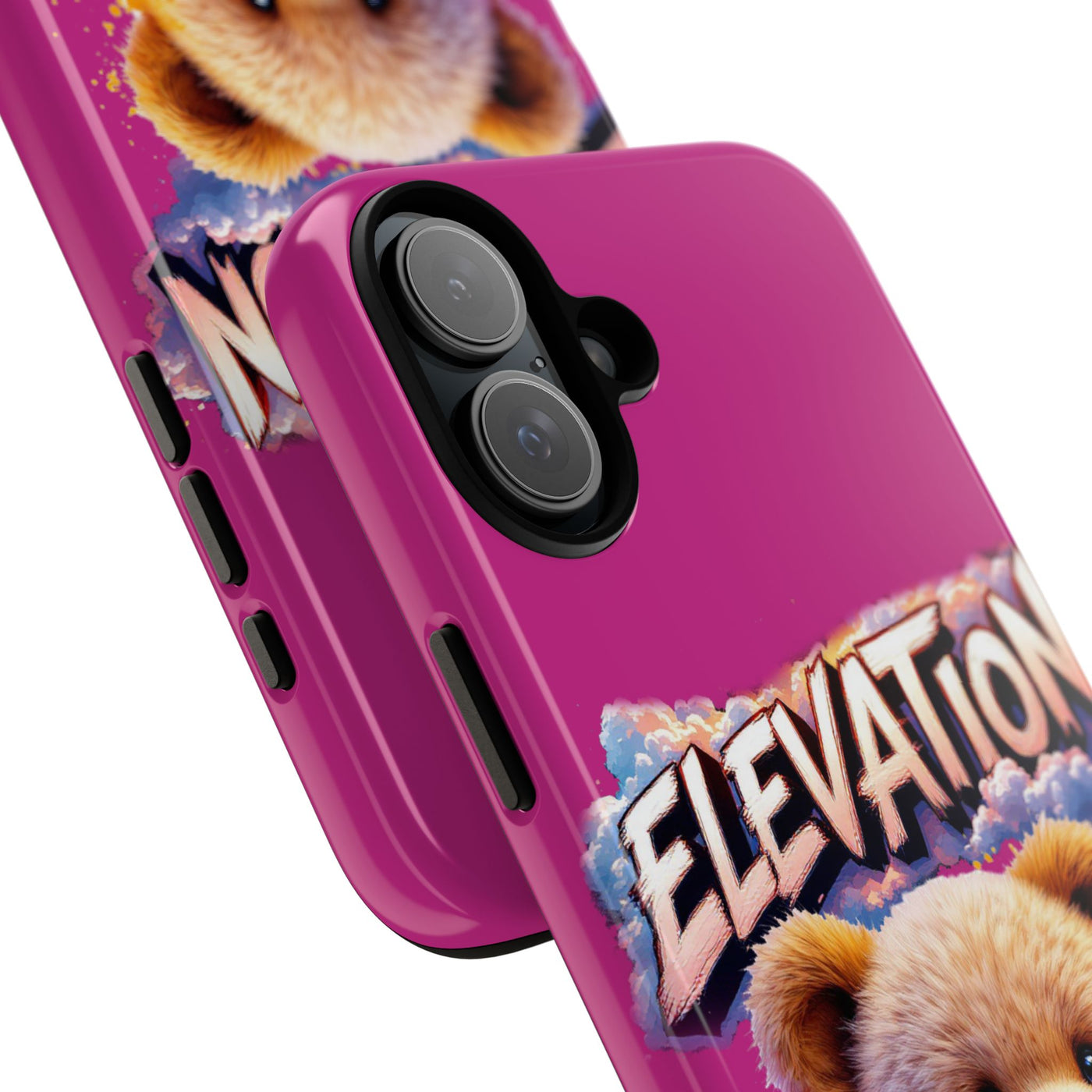 Elevated street drip Bear Pink Phone Case - Tough and Trendy Design