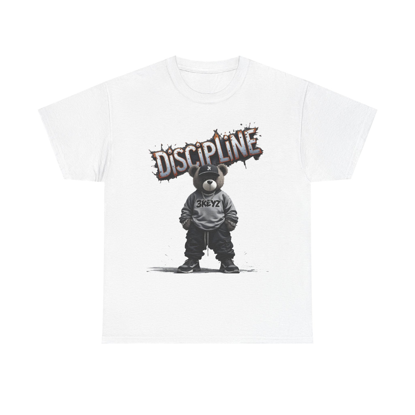 T-Shirt - Discipline Teddy Drip Design - Unisex Heavy Cotton Tee