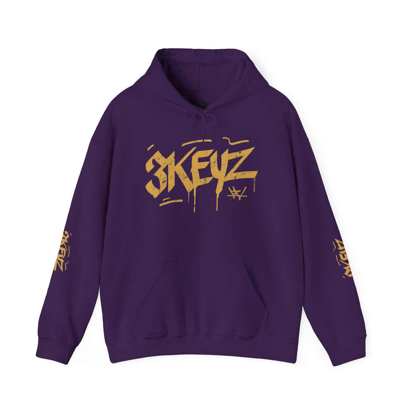 Hooded Sweatshirt 3keyz OG Teddy Drip Golden Design