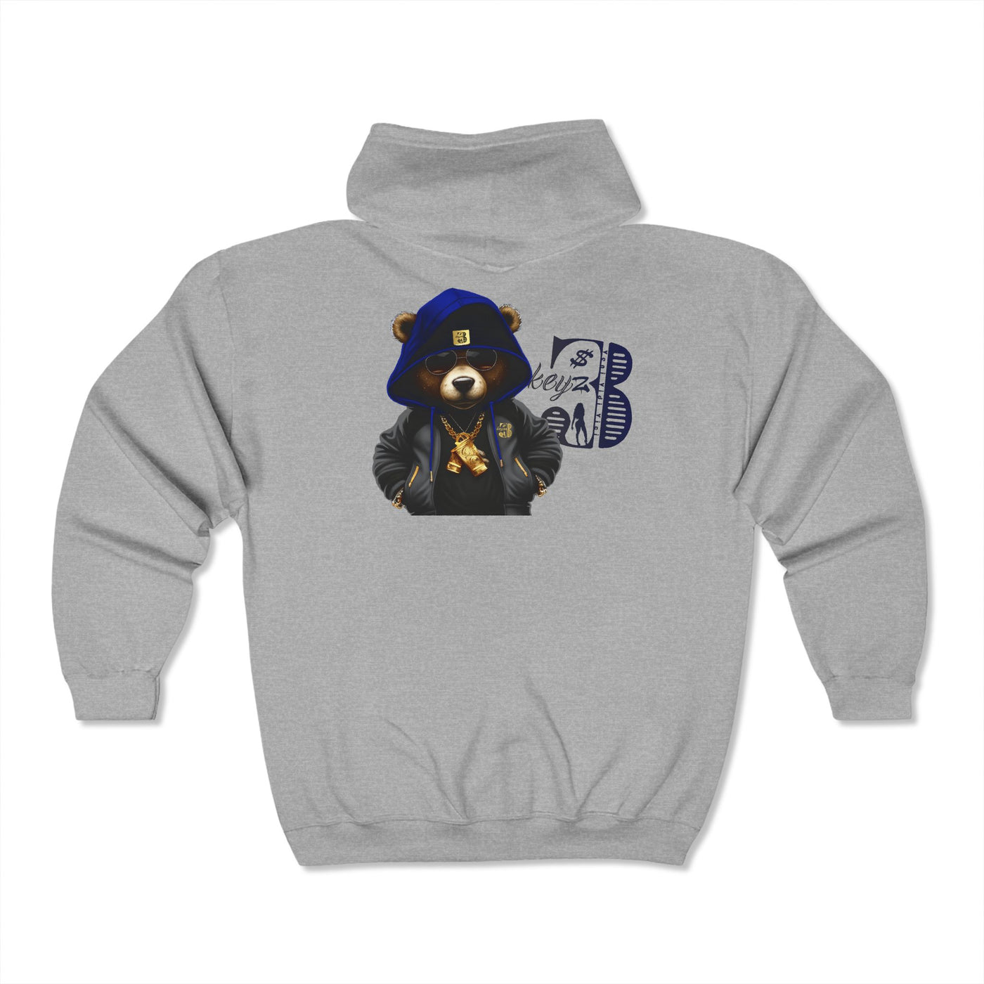 Hoodie - Progress Black/Blue OG Teddy Drip Sweatshirt